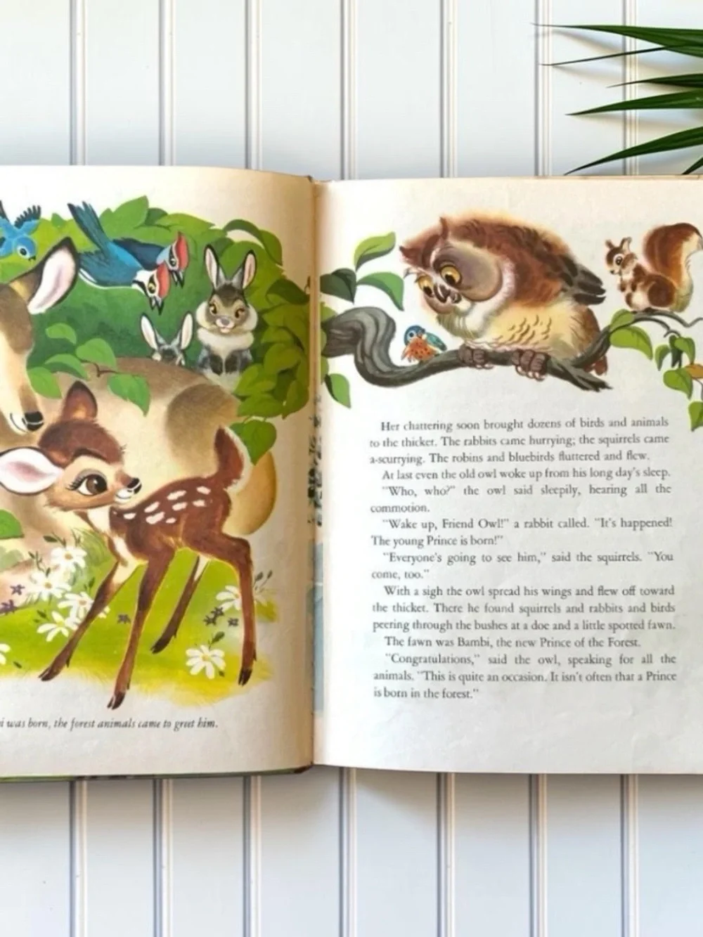 Vintage 1968 Walt Disney’s Bambi Big Golden Book Hardcover – Golden Press
